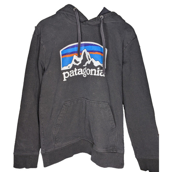 Patagonia Hoodie Adult Extra Small Black Uprisal Hooded Sweatshirt Unisex - Picture 1 of 6